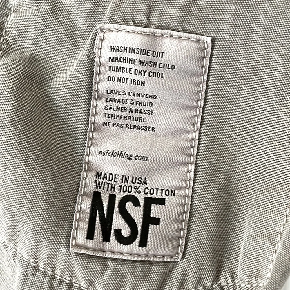 NSF Green Utility Button Up Dress - Picture 4 of 4